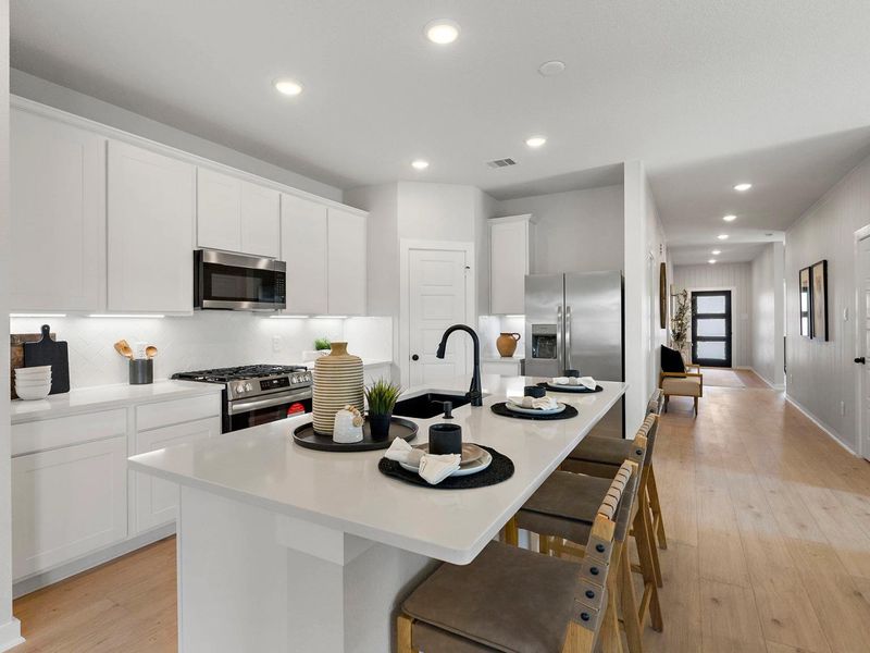 Furnished interior in a model home at Sundance Cove in Crosby (Image 16).