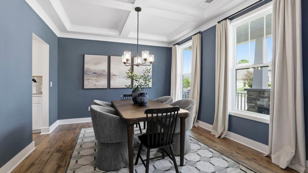 Furnished interior in a model home at Sunset Summits in Spartanburg (Image 4).