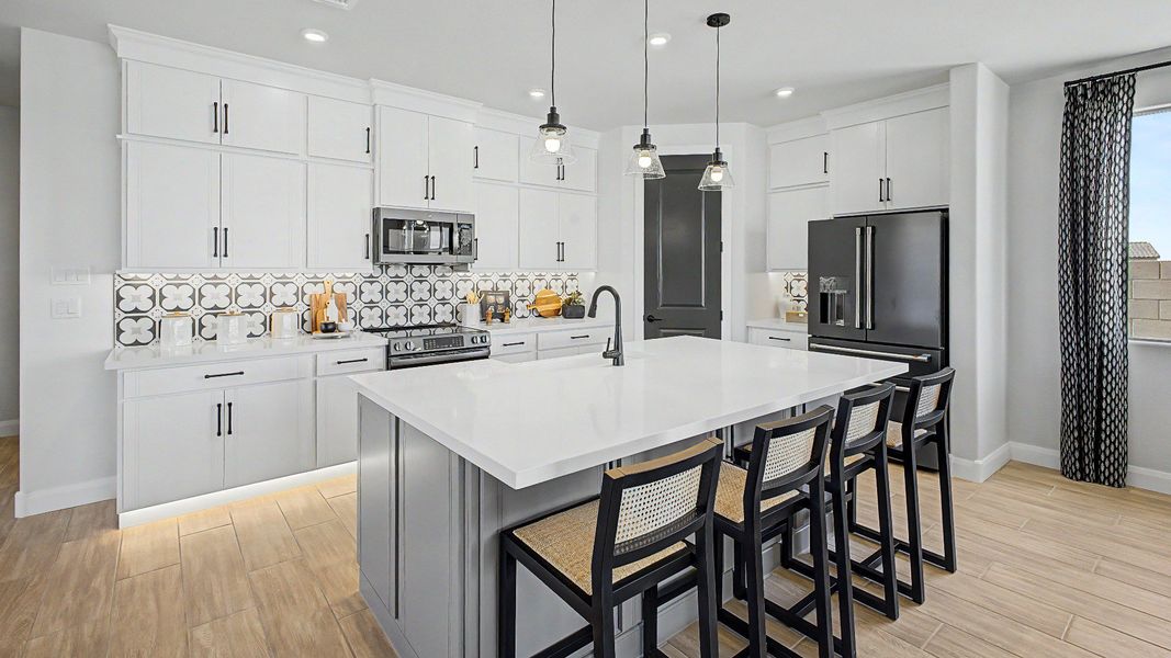Furnished interior in a model home at Apache Farms in Buckeye (Image 16).