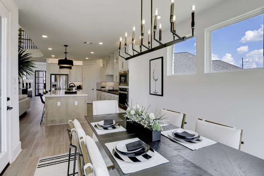Furnished interior in a model home at Sunterra (Katy ISD) in Katy (Image 6).