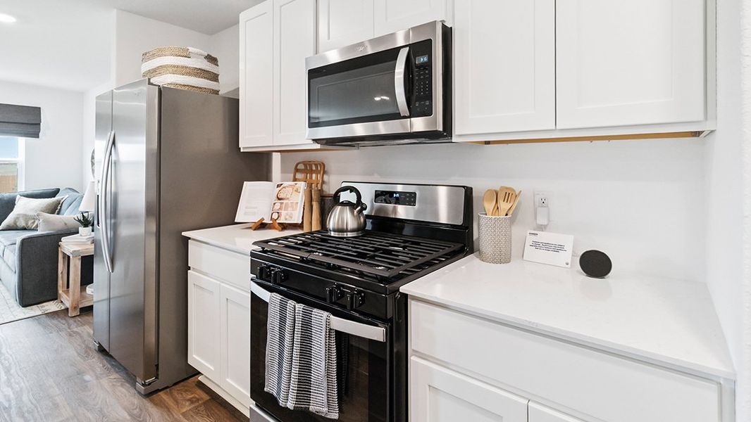 Furnished interior in a model home at Blue Ridge Ranch in San Antonio (Image 14).