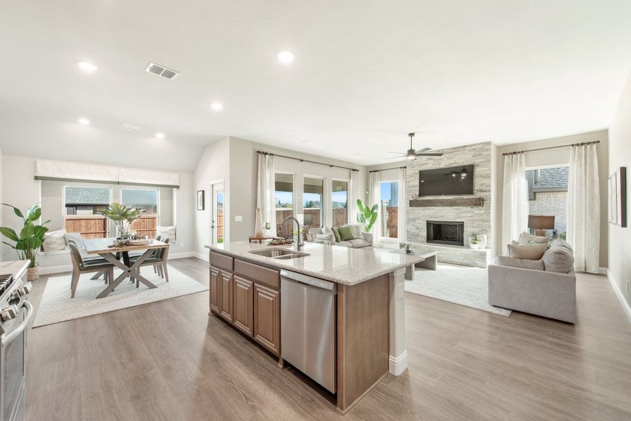 Kitchen. Sunset Ridge New Homes in Alvarado, TX