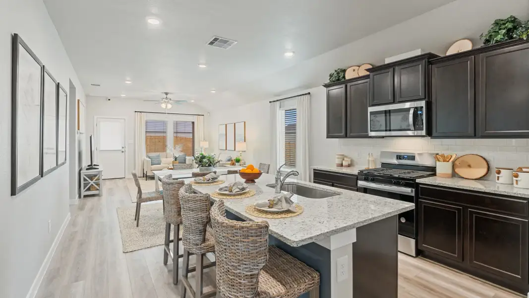 Furnished interior in a model home at Heritage Crossing in Corpus Christi (Image 3). Furnished interior in a model home at Heritage Crossing in Corpus Christi (Image 3).