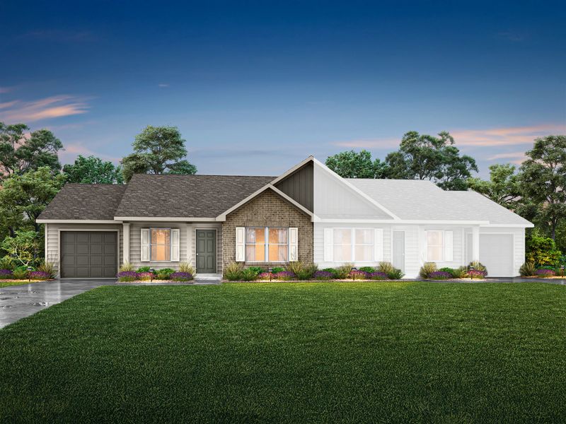 Front exterior of a home in the River Run community, located in Mount Airy, NC (Image 8).