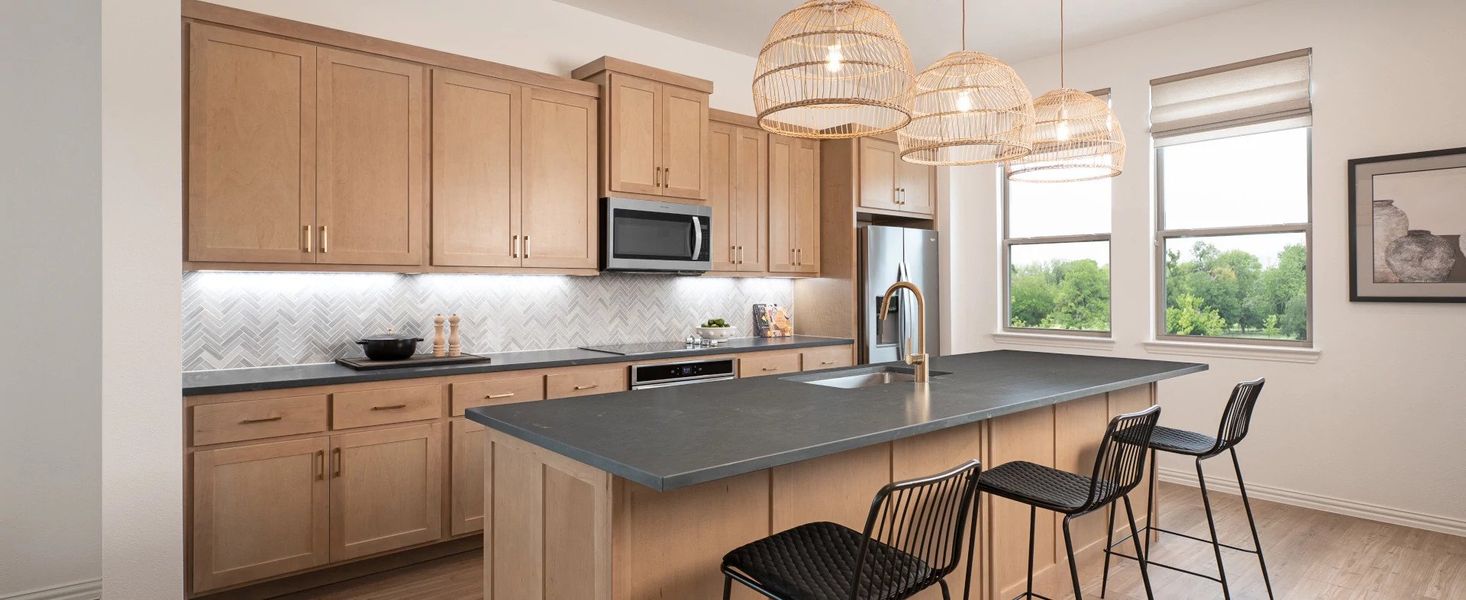 Furnished interior in a model home at City Point - Urban in North Richland Hills (Image 12).