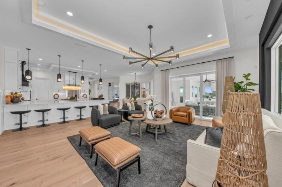 Furnished interior in a model home at Hampton Lakes in Sarasota (Image 74). Furnished interior in a model home at Hampton Lakes in Sarasota (Image 74).
