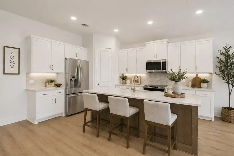 Furnished interior in a model home at Dominion Park in Waxahachie (Image 3).