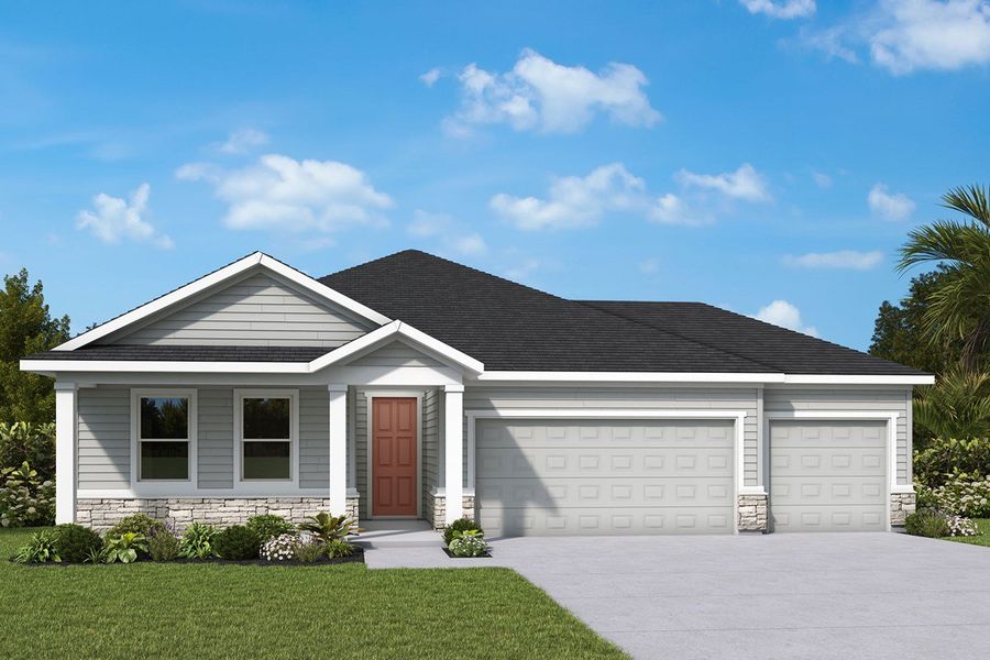 Front exterior of a home in the The Preserve at Laurelton – Canopy Collection community, located in Green Cove Springs, FL (Image 12).