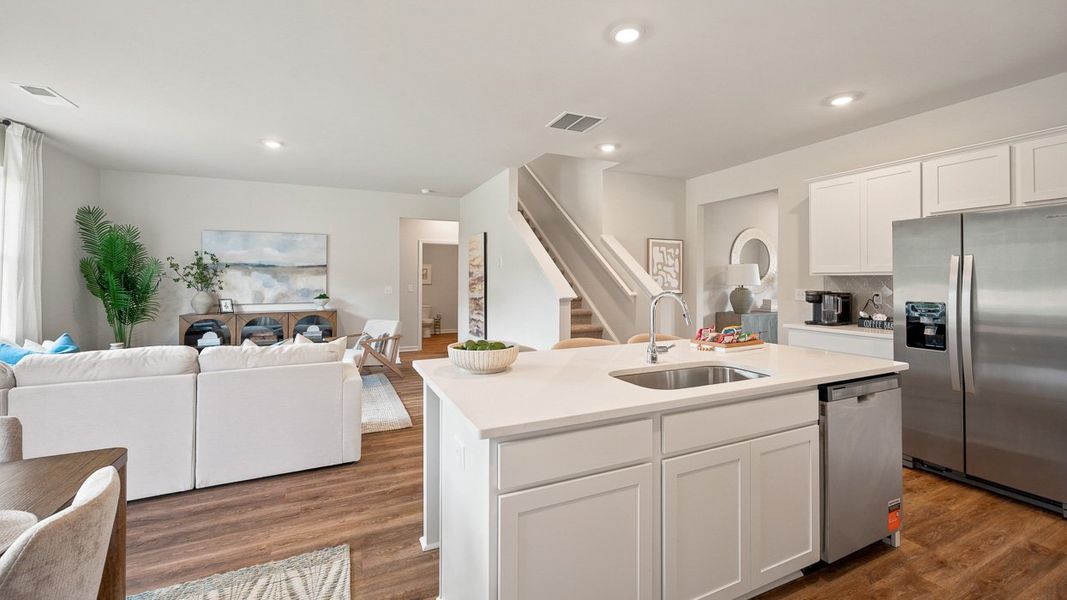 Furnished interior in a model home at Teamon Pointe in Griffin (Image 14). Furnished interior in a model home at Teamon Pointe in Griffin (Image 14).