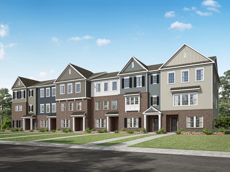 Front exterior of a home in the The Grove at Latta Park community, located in Durham, NC (Image 4).