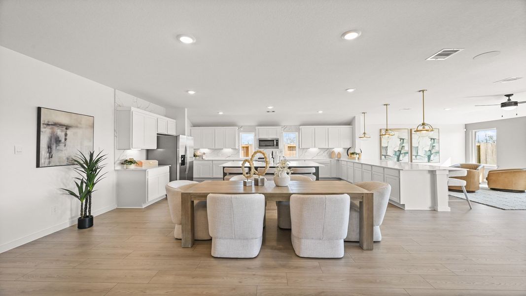 Furnished interior in a model home at Riverside Estates in Mont Belvieu (Image 8).