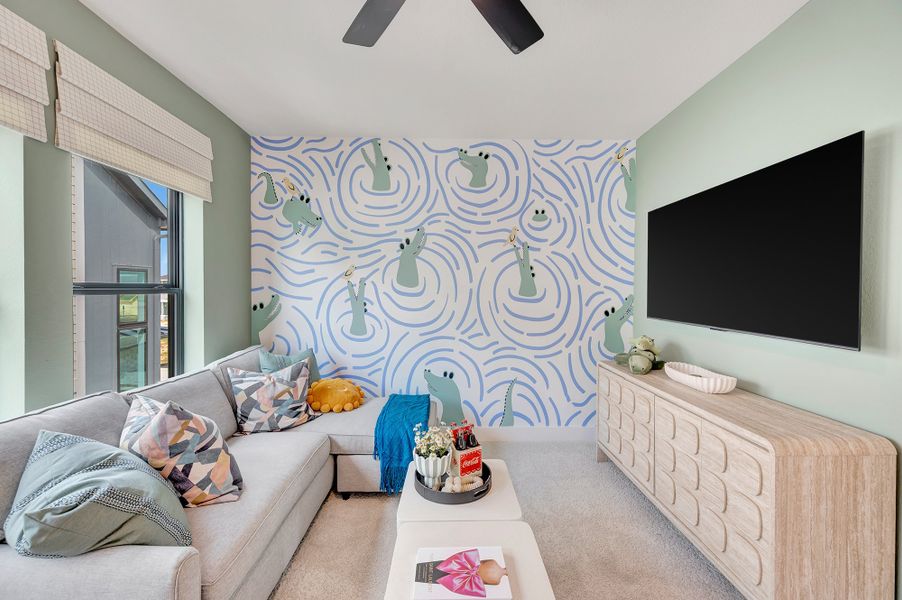 Furnished interior in a model home at Jubilee - Grove Row Collection in Hockley (Image 25).