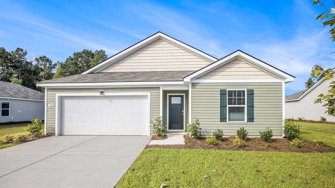Front exterior of a home in the Heritage Crossing community, located in Conway, SC (Image 5).