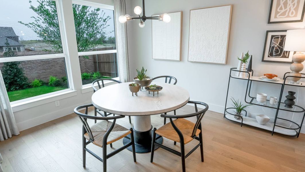 Furnished interior in a model home at The Villages at Charleston in Glenn Heights (Image 5).