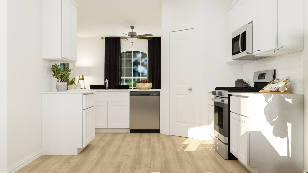 Furnished interior in a model home at Angeline: The Townhomes in Land O' Lakes (Image 5). Furnished interior in a model home at Angeline: The Townhomes in Land O' Lakes (Image 5).