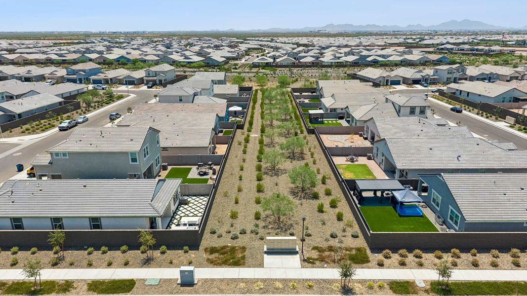 Aerial view of the Radiance at Superstition Vistas community in Apache Junction, AZ, showing layout and nearby surroundings (Image 17).