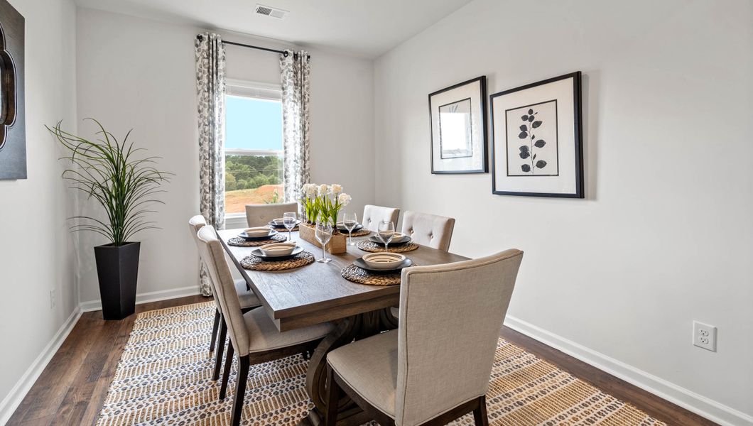 Furnished interior in a model home at Brookside Farms in Greer (Image 8).