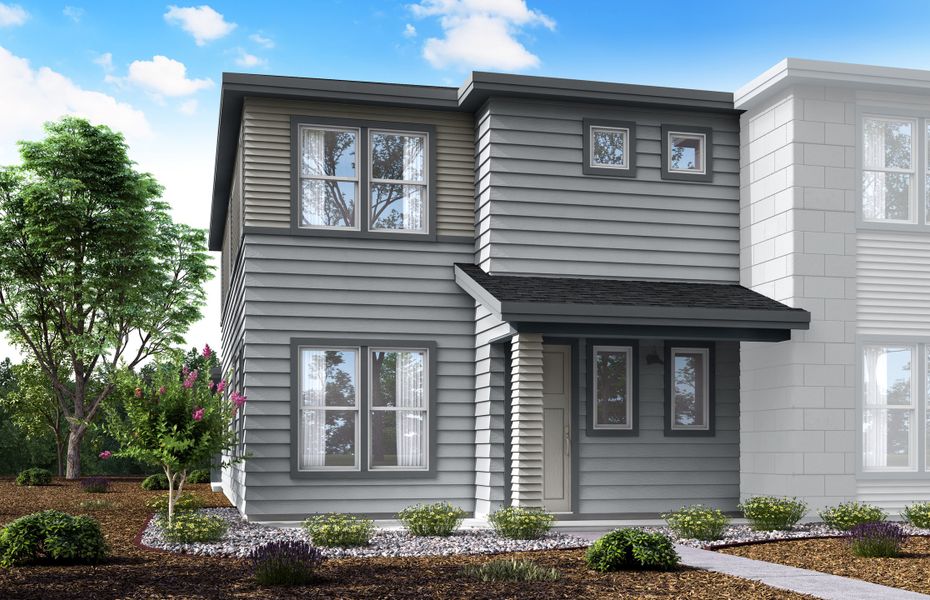 Front exterior of a home in the Westside Crossing Townhomes community, located in Berthoud, CO (Image 3). Front exterior of a home in the Westside Crossing Townhomes community, located in Berthoud, CO (Image 3).