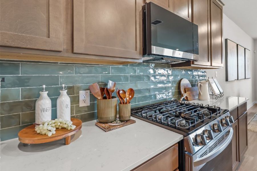 A kitchen with a stove and oven. A kitchen with a stove and oven.