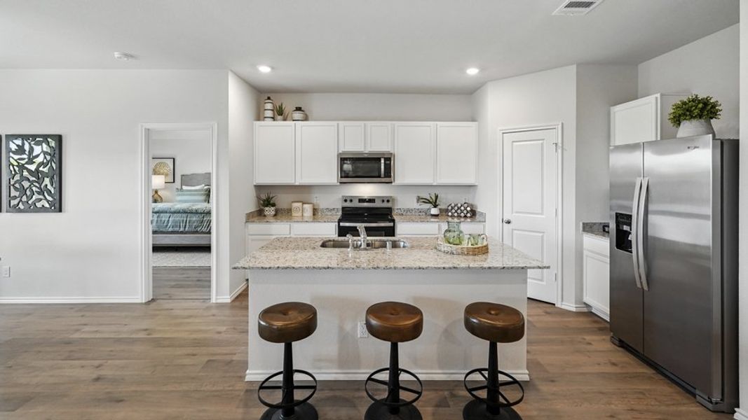Furnished interior in a model home at Saddlebrook in Waxahachie (Image 12).