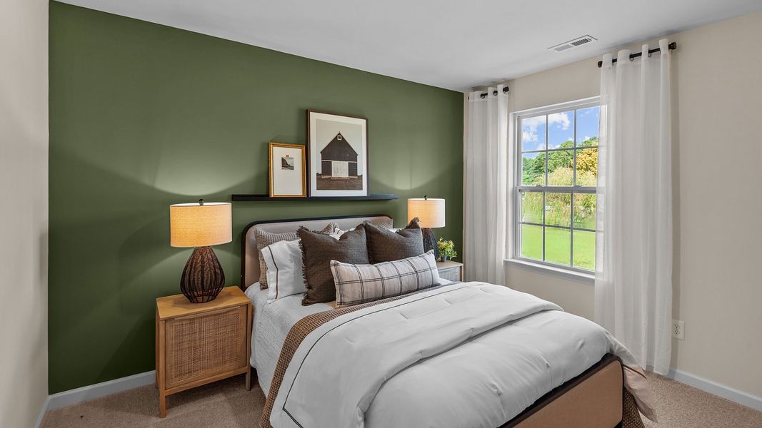 Furnished interior in a model home at The Preserve at Kinsley in Jamestown (Image 22).