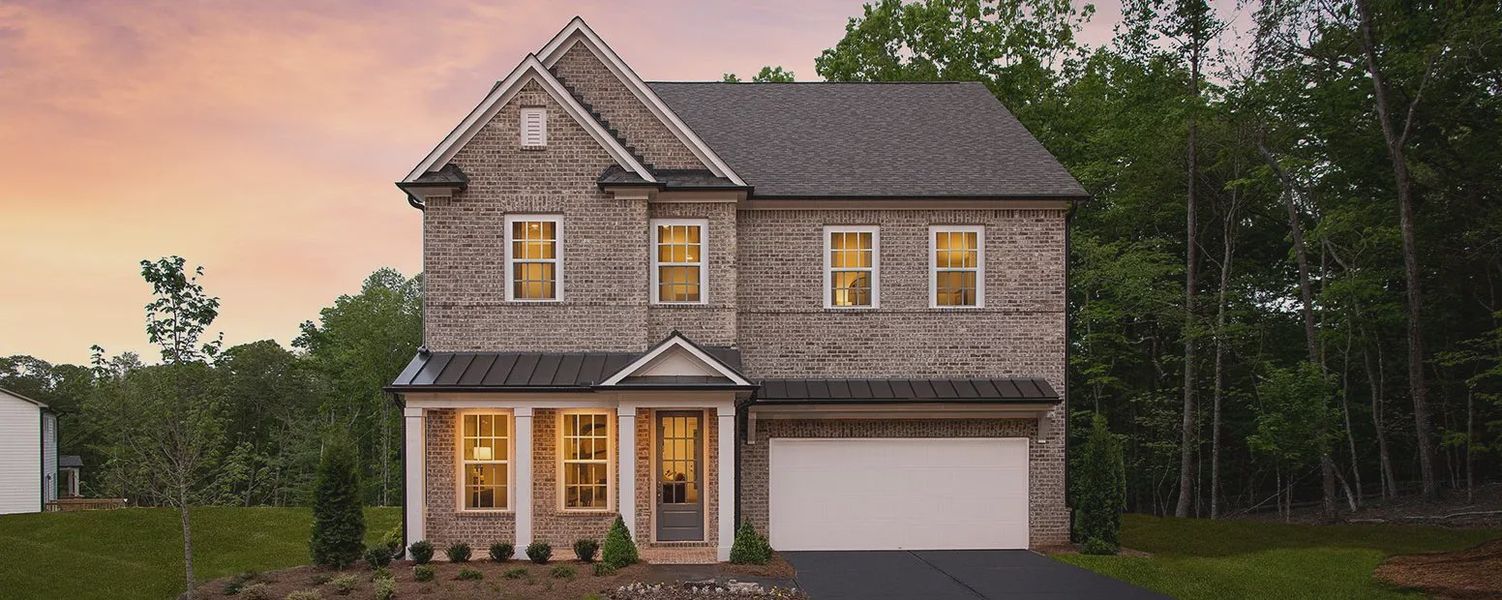Front exterior of a home in the East Harbor II at Chestatee community, located in Dawsonville, GA (Image 5).