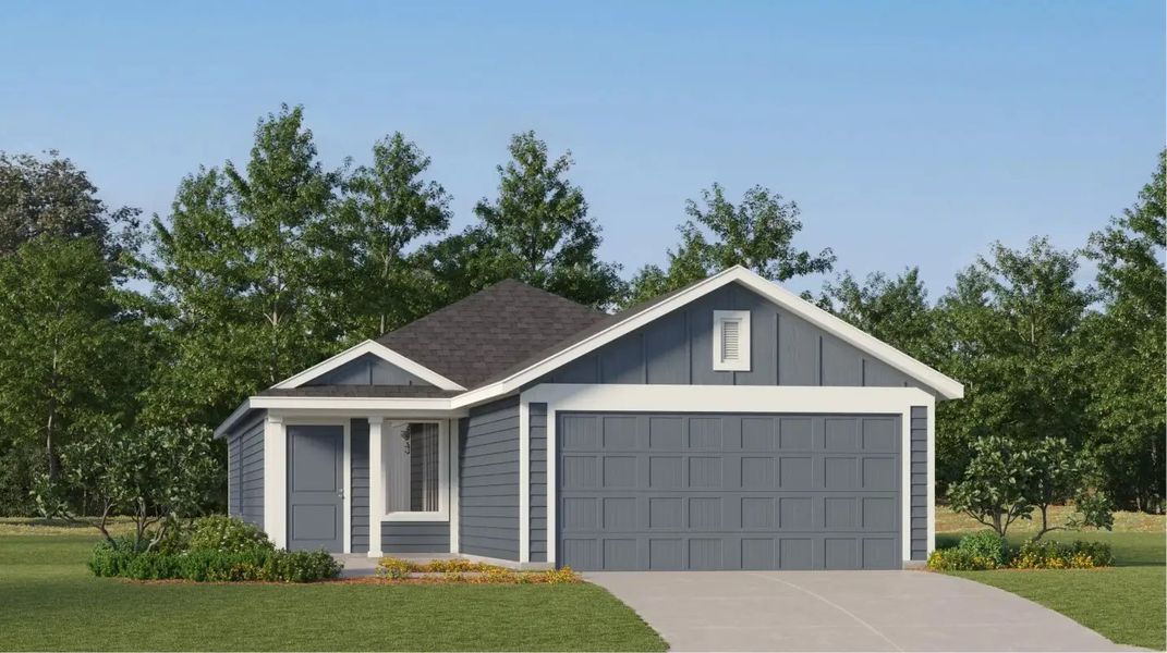 Front exterior of a home in the Avalon Ridge: Cottage community, located in Conroe, TX (Image 8). Front exterior of a home in the Avalon Ridge: Cottage community, located in Conroe, TX (Image 8).