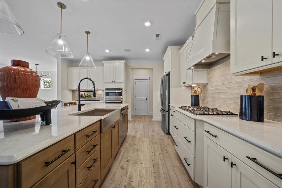 Furnished interior in a model home at Twin Creek Forsyth in Kernersville (Image 7).