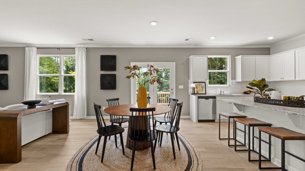 Furnished interior in a model home at Northwoods at Mirror Lake in Villa Rica (Image 19).