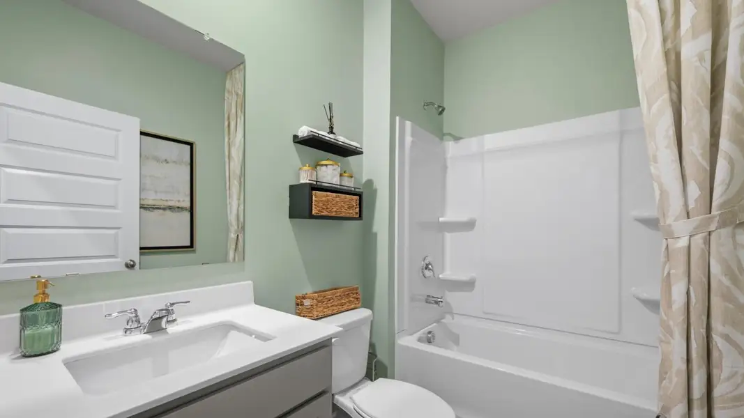 Furnished interior in a model home at Jackson Landing in Jefferson (Image 26). Furnished interior in a model home at Jackson Landing in Jefferson (Image 26).