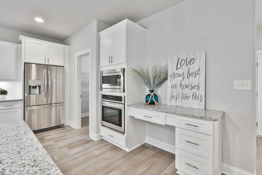 Furnished interior in a model home at Estates at Dorsett Bridge in Douglasville (Image 12).