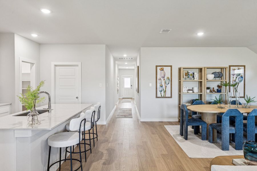 REPRESENTATIVE PHOTO – Open Floor Plan in the Oscar model home in Aledo TX by Trophy Signature Homes