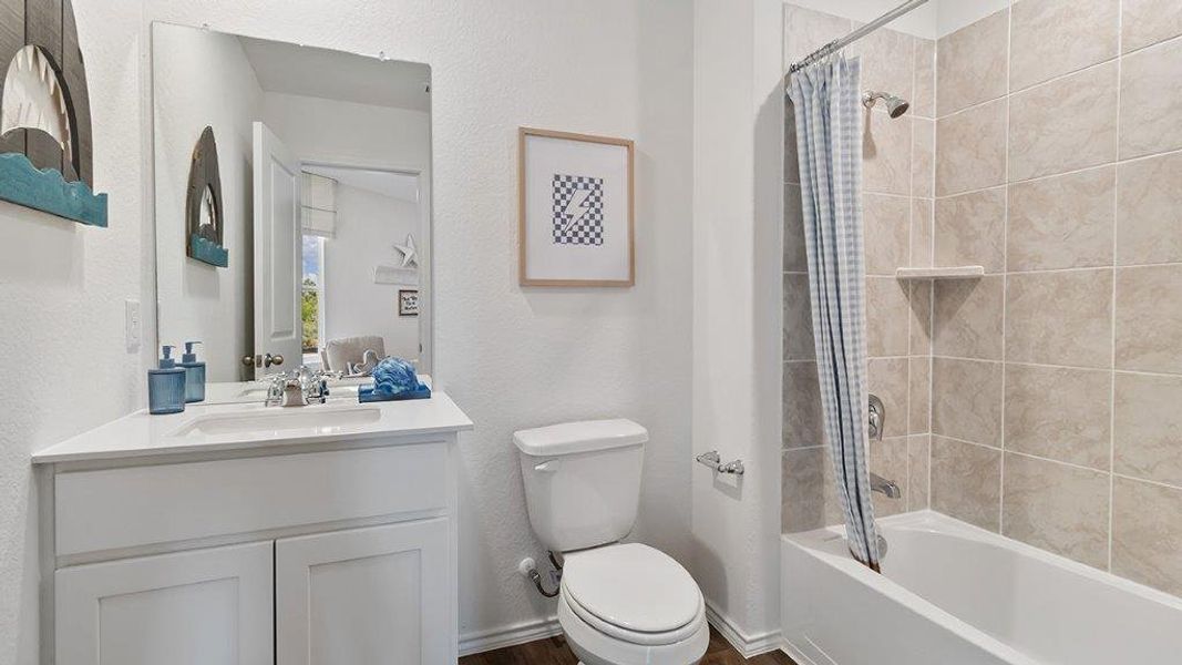 Furnished interior in a model home at Lucero in San Antonio (Image 19).