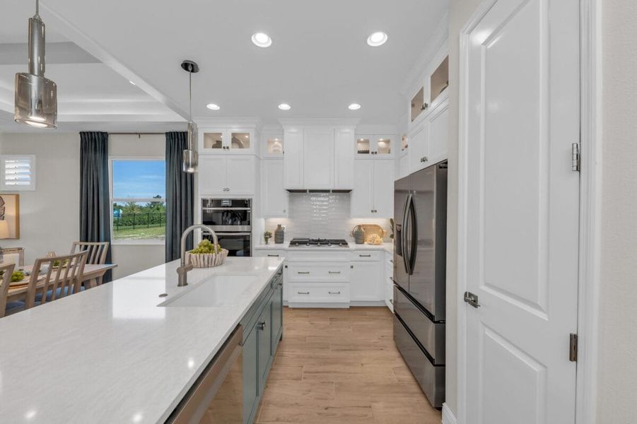 Furnished interior in a model home at Reflection Villas at Watercolor Place in Bradenton (Image 115).