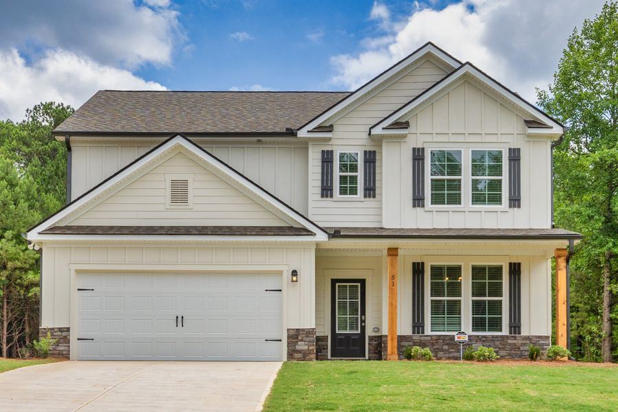 Front exterior of a home in the Ellington Farms community, located in Statham, GA (Image 5).
