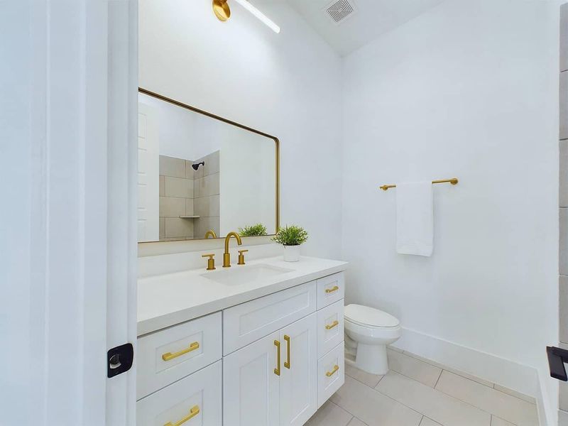 Furnished interior in a model home at Orange Spring Homes in Houston (Image 8).