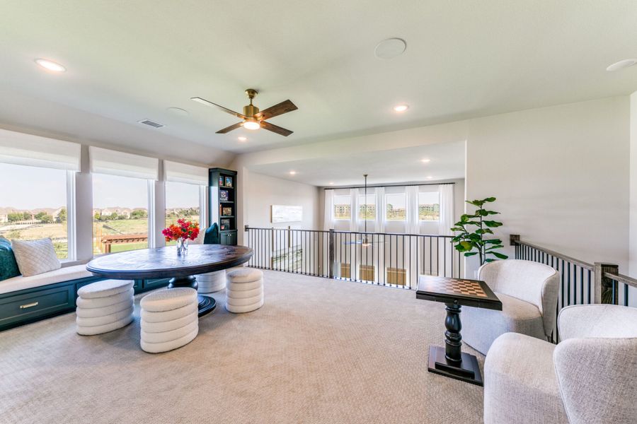 Furnished interior in a model home at Estates at Stacy Crossing in McKinney (Image 35).
