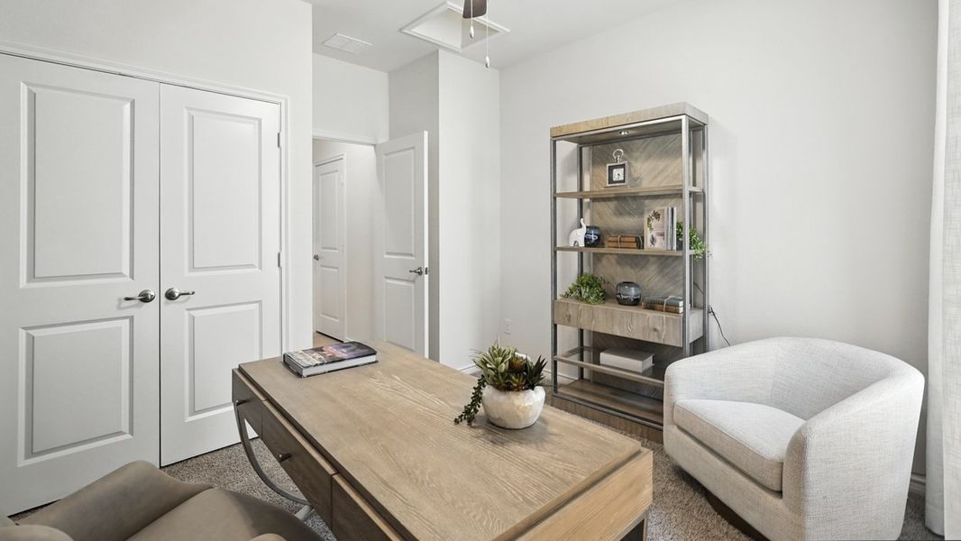 Furnished interior in a model home at Morning Ridge in Princeton (Image 27).