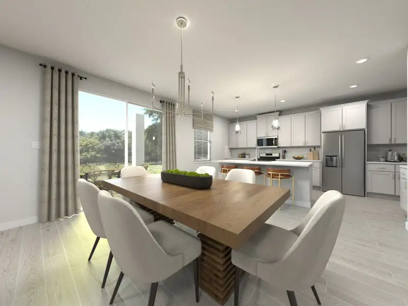 Furnished interior in a model home at Oaks at Lake Standish in Apopka (Image 22).