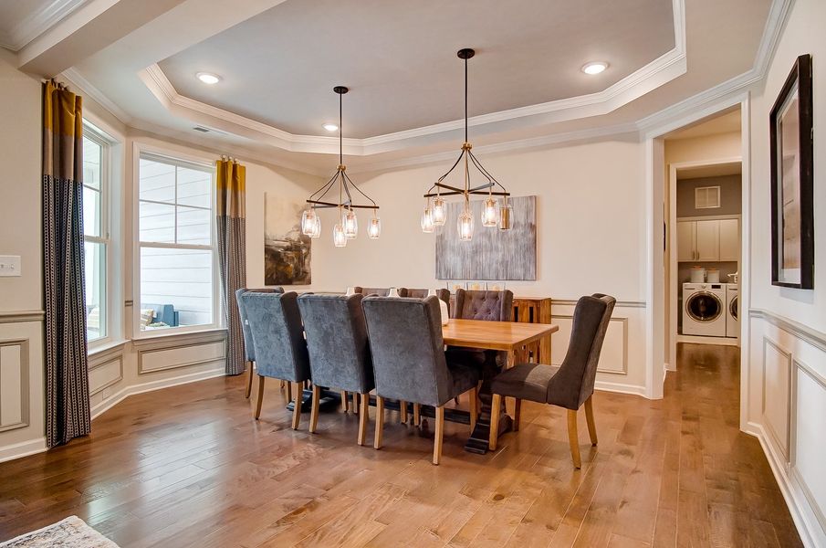 Furnished interior in a model home at Academy Park in Beaufort (Image 3). Furnished interior in a model home at Academy Park in Beaufort (Image 3).