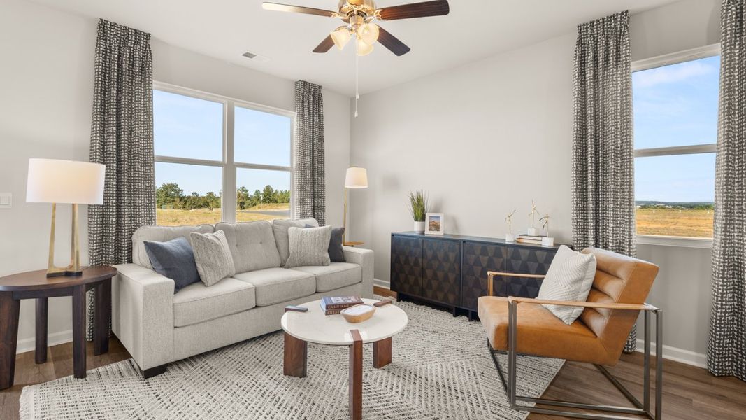 Furnished interior in a model home at Weatherstone in Grovetown (Image 15).