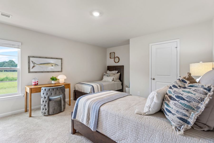 Furnished interior in a model home at Reserves at Mill Creek in Columbia (Image 22).