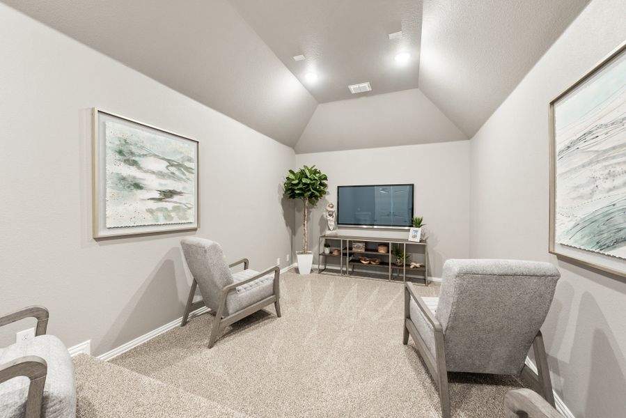 Media Room. Bloomfield Homes - New Homes in Dallas Fort Worth, Texas