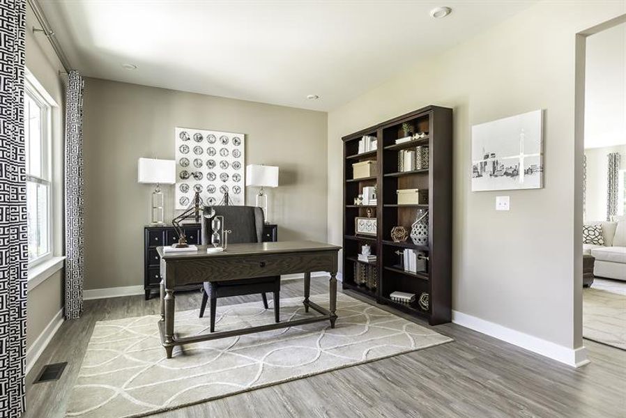Furnished interior in a model home at Landon Station in Fountain Inn (Image 9).