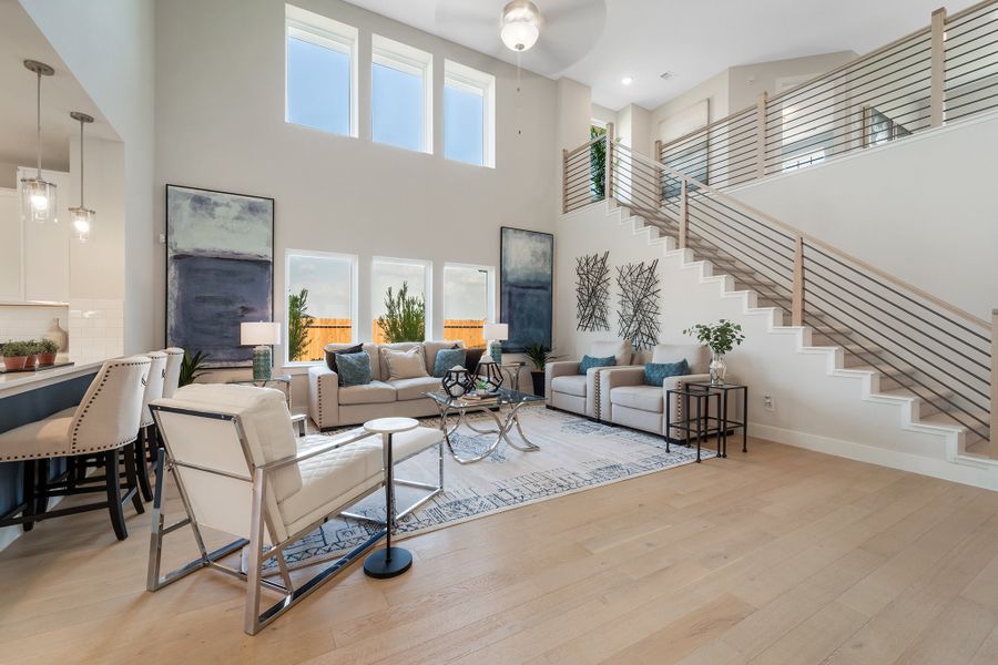 Furnished interior in a model home at Bluestem in Brookshire (Image 7). Furnished interior in a model home at Bluestem in Brookshire (Image 7).