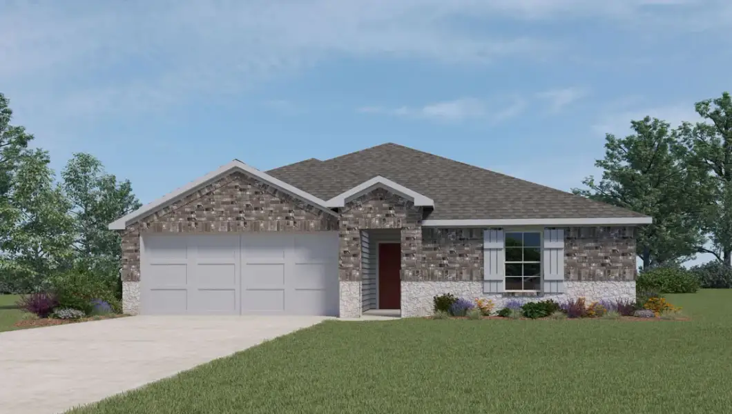 Front exterior of a home in the Woodland Park community, located in Beaumont, TX (Image 4).