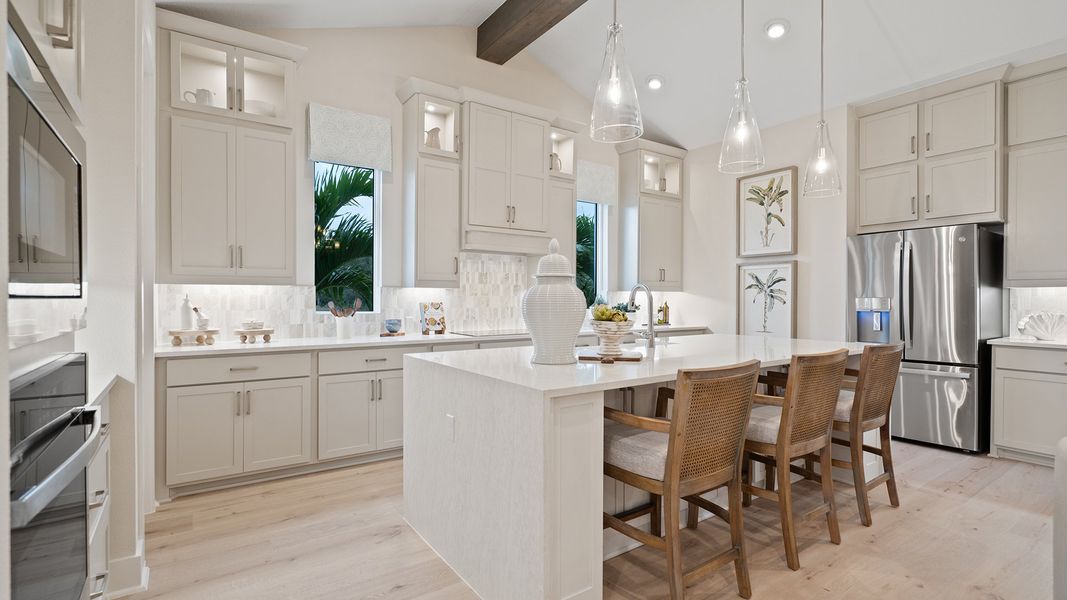 Furnished interior in a model home at Turnleaf 60' in Punta Gorda (Image 8).