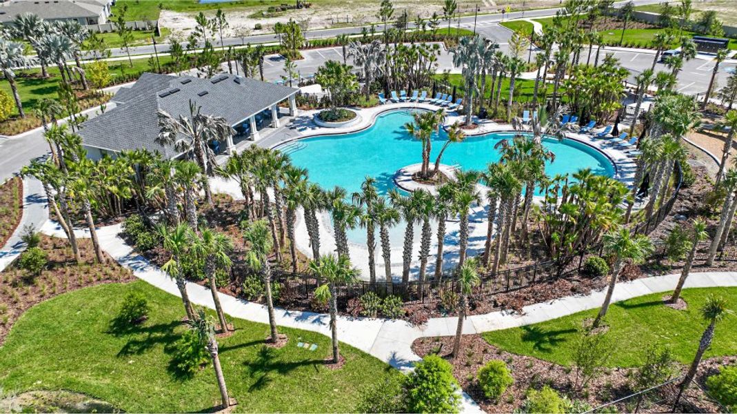 North Park Isle pool aerial overview North Park Isle pool aerial overview