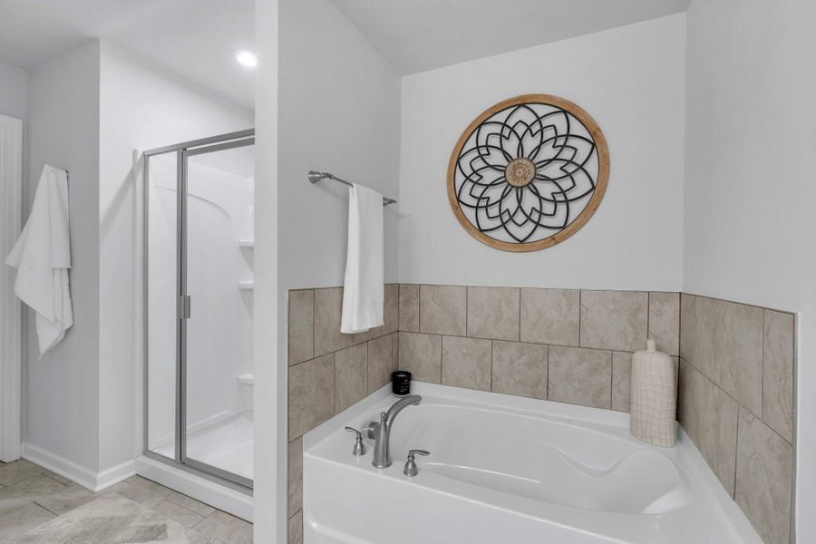 Furnished interior in a model home at Park Center Pointe in Austell (Image 31).