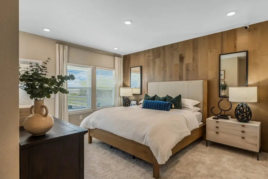 Furnished interior in a model home at Harvest at Ovation - Townhomes in Winter Garden (Image 60).